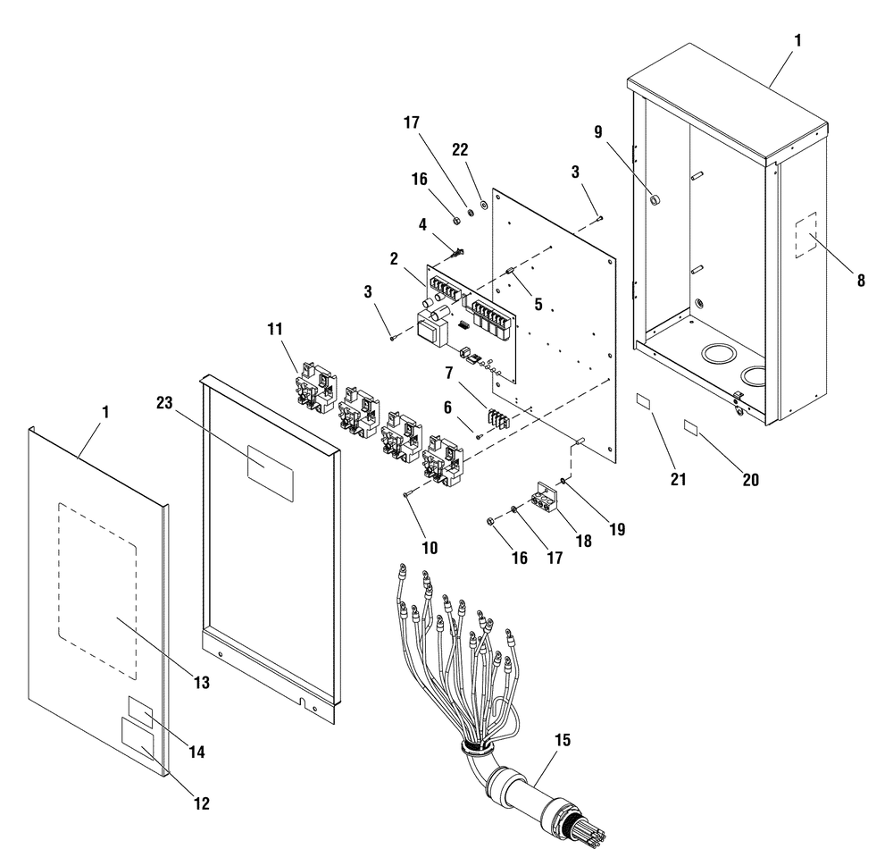 Transfer Switch Diagram and Parts List for 071042-0  Briggs and Stratton Generator